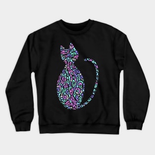 Patrón de estampado en colores Crewneck Sweatshirt